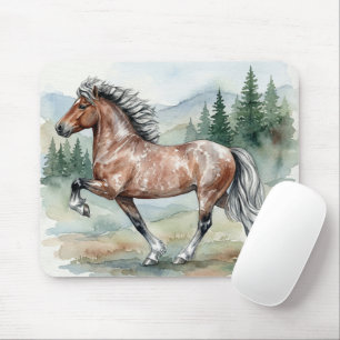 Astrid Tolting Icelandic Horse watercolor Mouse Mat