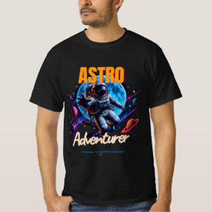 Astro Adventurer - Vintage Sci-Fi Space Design T-Shirt