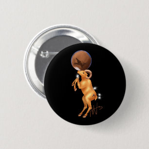 Astro Aries Mars Zodiac 6 Cm Round Badge