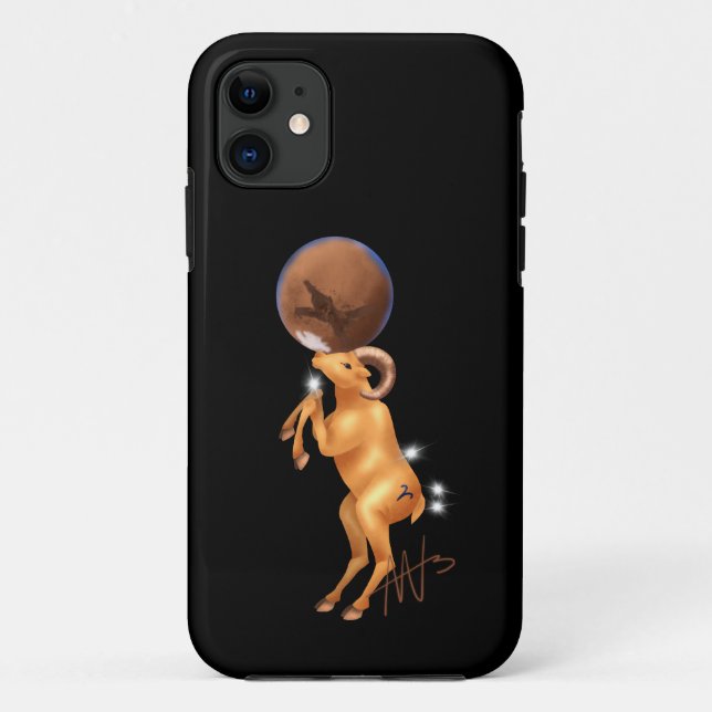 Astro Aries Mars Zodiac Case-Mate iPhone Case (Back)