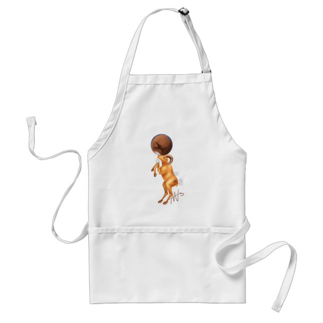 Astro Aries Mars Zodiac Standard Apron (Front)