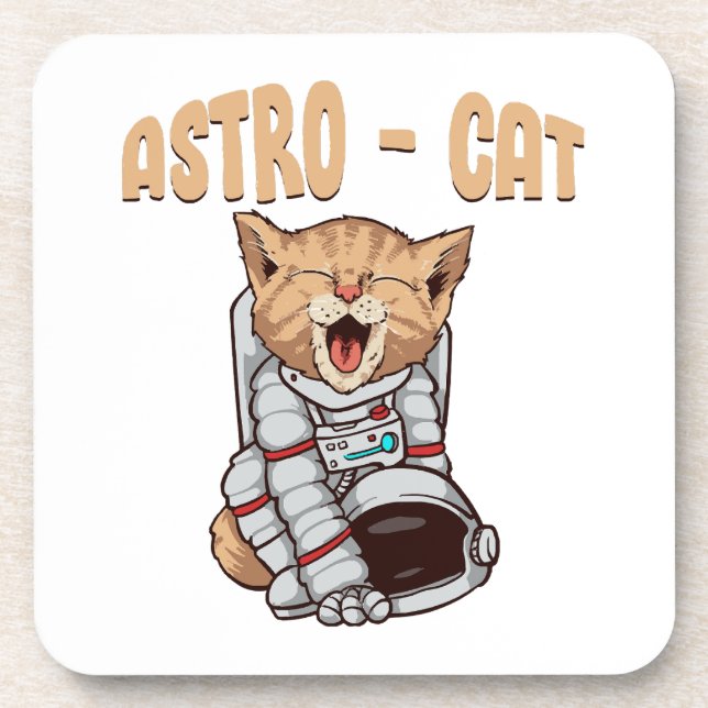 Astro Cat Coaster (Front)