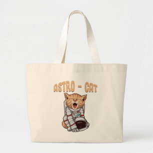 Astro Cat Large Tote Bag