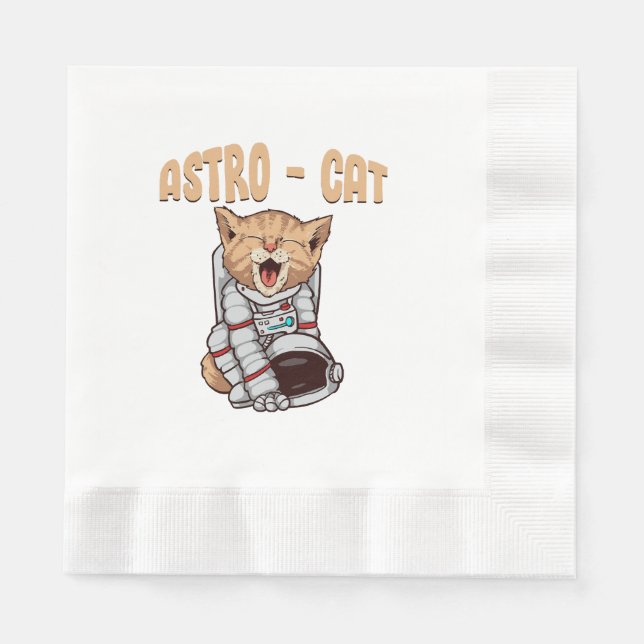 Astro Cat Napkin (Front)