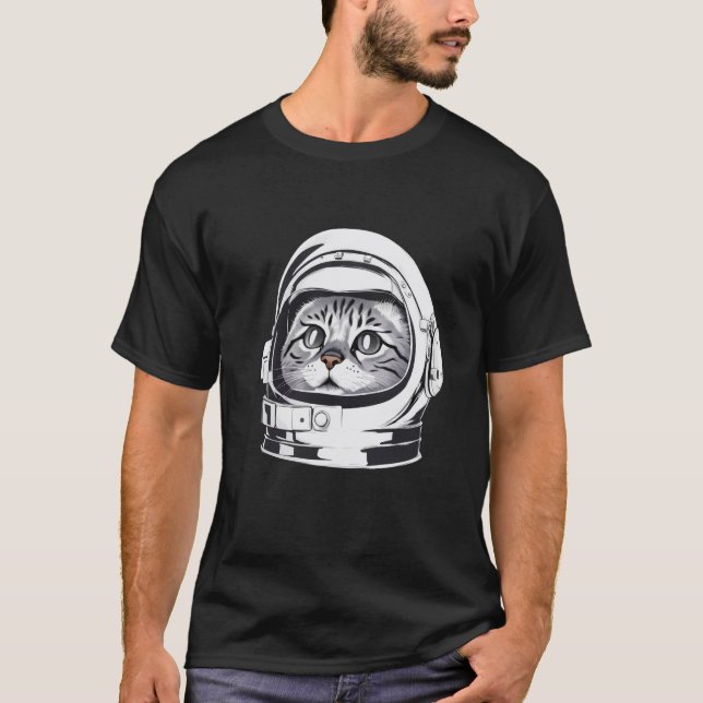 Astro Cat Unisex t-shirt | Space Age Cat Tee (Front)