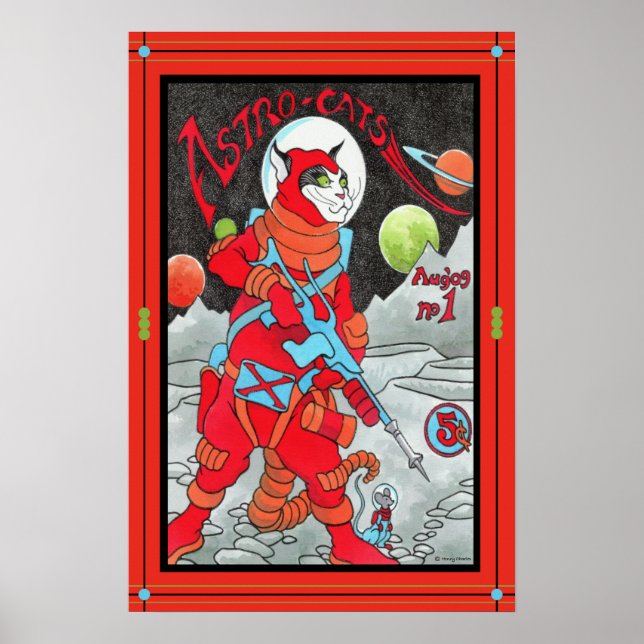 "Astro-Cats" Poster (Front)