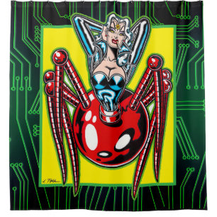 Astro Creeps™: Madam Mechanism™ Shower Curtain