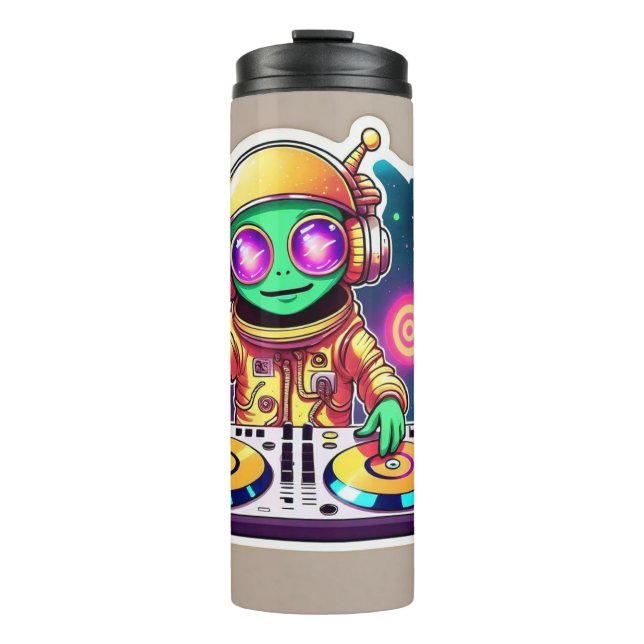 "Astro-DJ Adventure" Thermal Tumbler (Front)