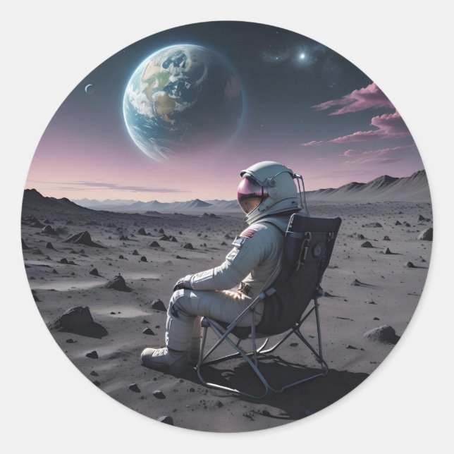 Astro Leisure Classic Round Sticker (Front)