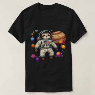 Astro-Sloth: Adorable Sloth Astronaut Exploring Sp T-Shirt