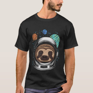 Astro Sloth Artistics Print On Demand T-Shirt