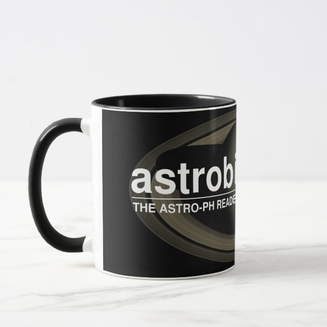 Astrobites Mug – Saturn (dark background) (Left)