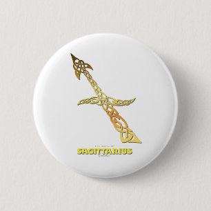Astrocelt  series Sagittarius 6 Cm Round Badge