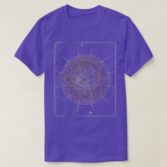 Astrolabe Zodiac T-Shirt (Design Front)