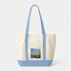 Astroland Amusement Park Canvas Pocket Tote Bag