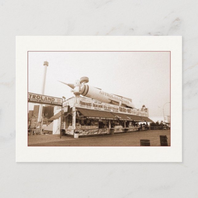 Astroland Food Stand (Coney Island, NY) postcard (Front)