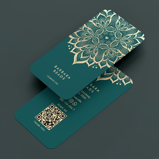 Astrologer Astrologist Dark Teal Mandala Elegant Business Card (Astrologer Astrologist Dark Teal Mandala Elegant Business Card
)