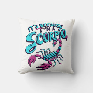 Astrological Scorpio Vibes Vintage Zodiac Sign Cushion