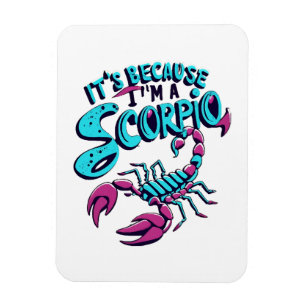 Astrological Scorpio Vibes Vintage Zodiac Sign Magnet