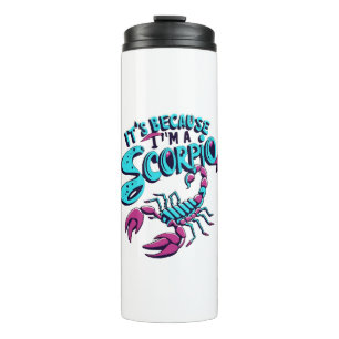 Astrological Scorpio Vibes Vintage Zodiac Sign Thermal Tumbler