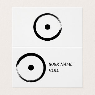 Astrological Sun Sign - Buddhism Zen Circle 1 Business Card