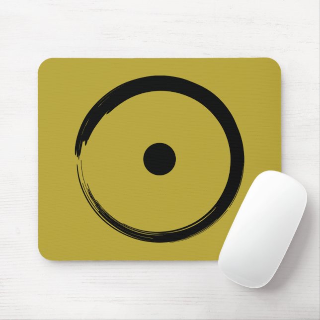 Astrological Sun Sign - Buddhism Zen Circle 1 Mouse Mat (With Mouse)