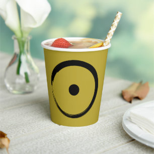 Astrological Sun Sign - Buddhism Zen Circle 1 Paper Cups