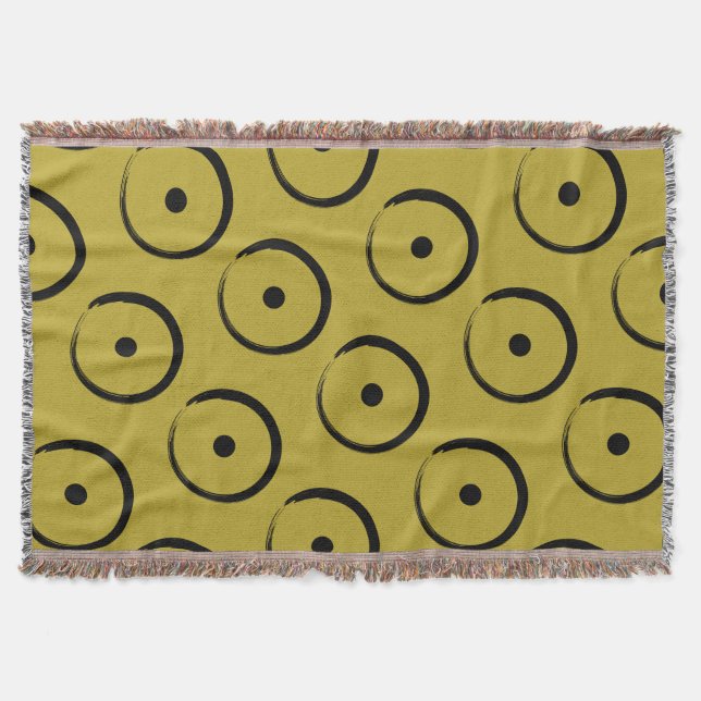 Astrological Sun Sign - Buddhism Zen Circle 1 Throw Blanket (Front)