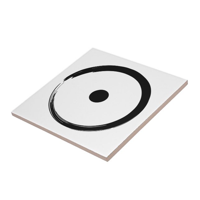 Astrological Sun Sign - Buddhism Zen Circle 1 Tile (Side)