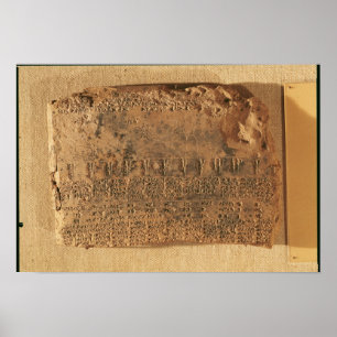 Astrological tablet, from Uruk Poster