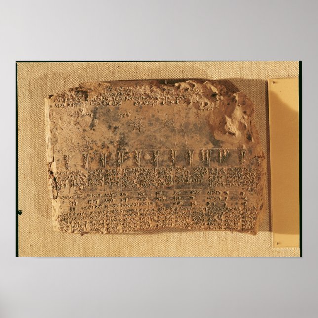 Astrological tablet, from Uruk Poster (Front)
