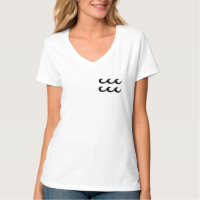 Astrological Zodiac Sign Aquarius T-shirt-design