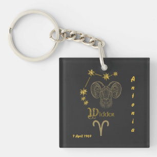 Astrologisches Sternzeichen Widder -  Key Ring