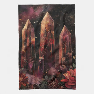 Astrology Amethyst Constellation Cosmic Tea Towel