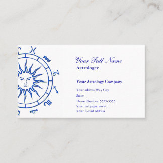 Astrology Business Card Template