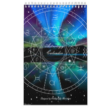Astrology Calender with planets 