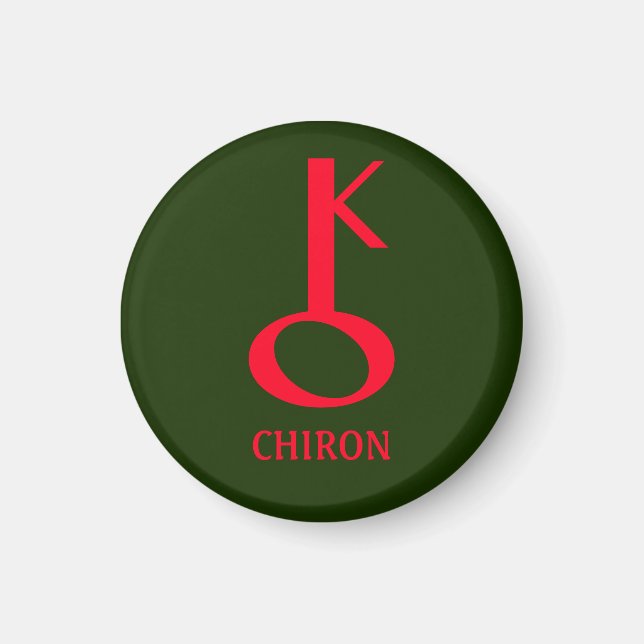 Astrology Charts: Chiron Magnet (Front)
