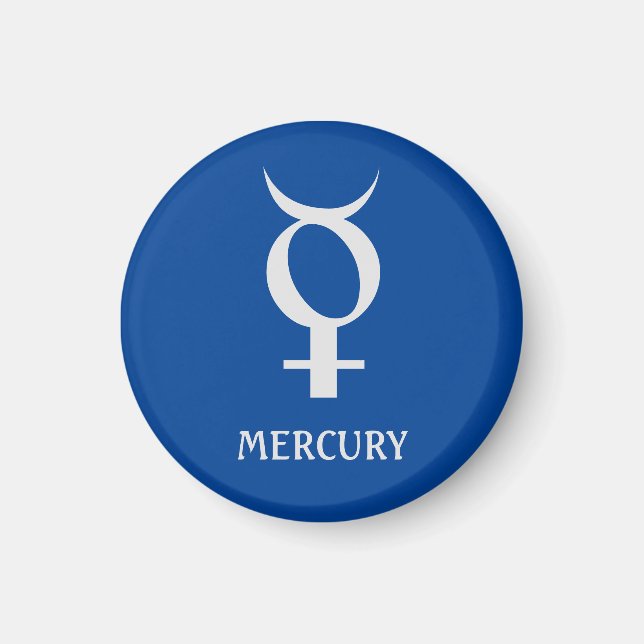 Astrology Charts: Planet Mercury Magnet (Front)