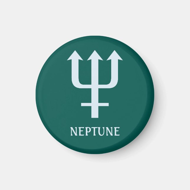 Astrology Charts: The Planet Neptune Magnet (Front)
