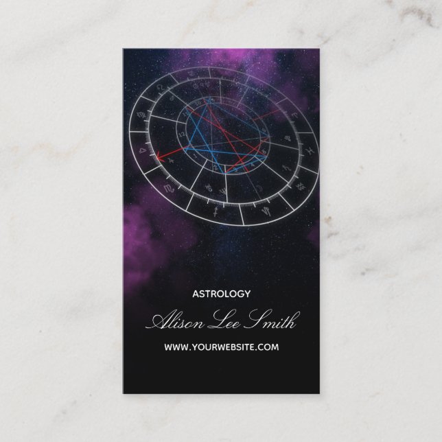 Astrology Consultant Astrologer Business Card (Front)