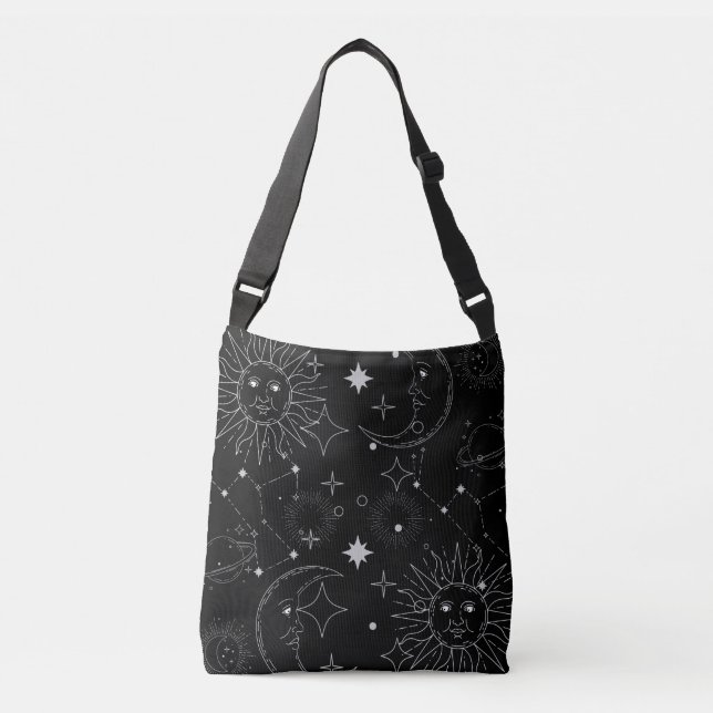 ASTROLOGY CROSSBODY(BLACK) BAG (Front)