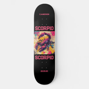 Astrology Graffiti Zodiac  Scorpio Skateboard