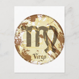 Astrology Grunge Virgo Postcard
