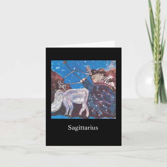 Astrology Horoscope Sagittarius Card (Front)