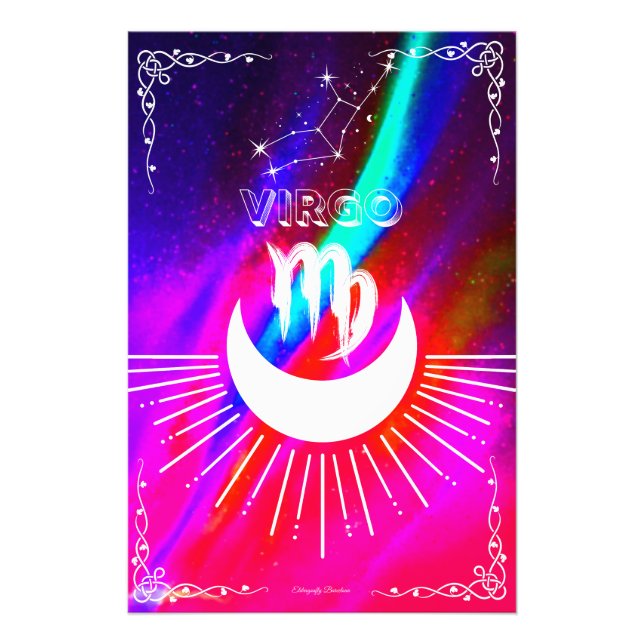 Astrology- horrorscope of virgo photo print (Front)