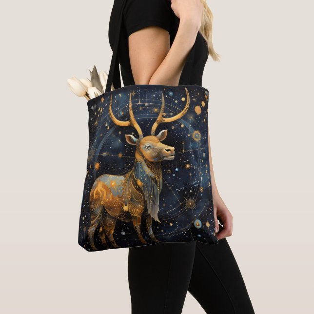 Astrology Magic Animal Tote Bag (Close Up)