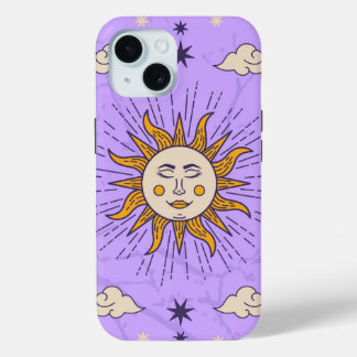 Astrology Phonecases: Celestial Style Sun sign  iPhone 15 Case