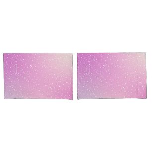 Astrology Pink Gradient Aura Stars Constellation Pillowcase