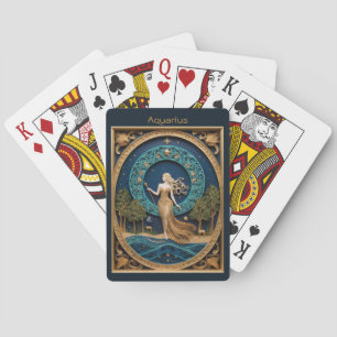 Astrology Playing Cards - Aquarius Zodiac Sign 