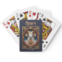 Astrology Playing Cards - Aries Zodiac Sign